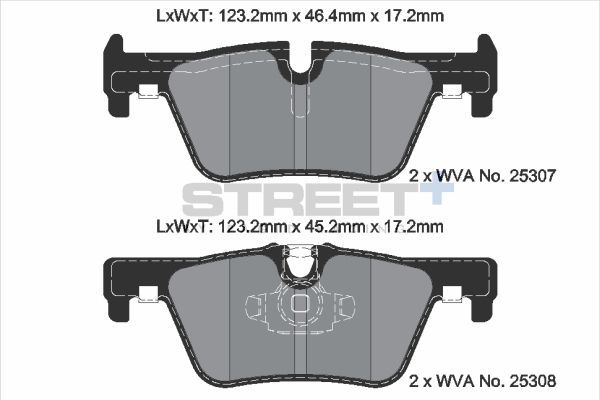 PAGID Racing T8117SP2001 STREET+ Brake Pads