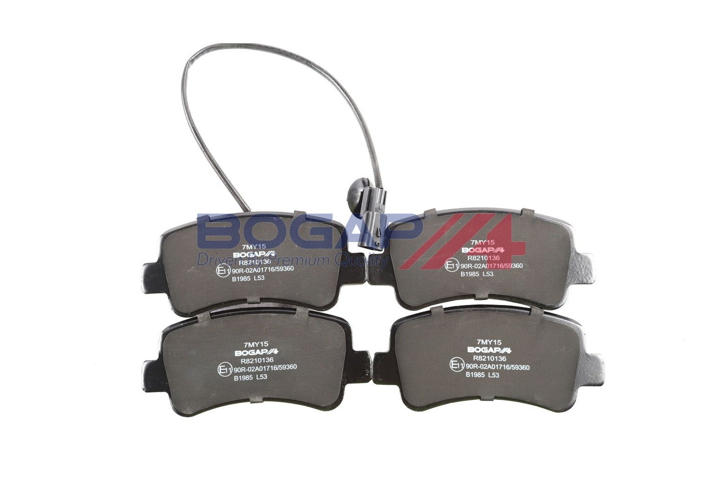 BOGAP R8210136 Brake Pad Set, Disc Brake | ML Performance Car Parts