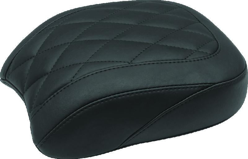 Mustang Motorcycle Mustang Honda Standard Tall Sissy Bar Pad (12 inch X 9 inch) w/Studs - Black