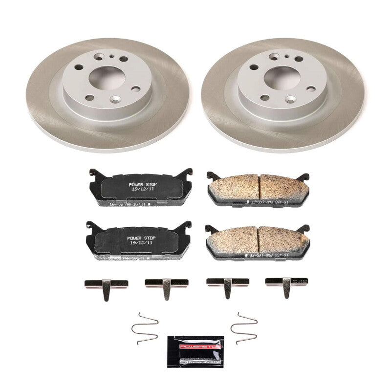 PowerStop Power Stop 91-96 Mercury Tracer Rear Semi-Coated Rotor Kit
