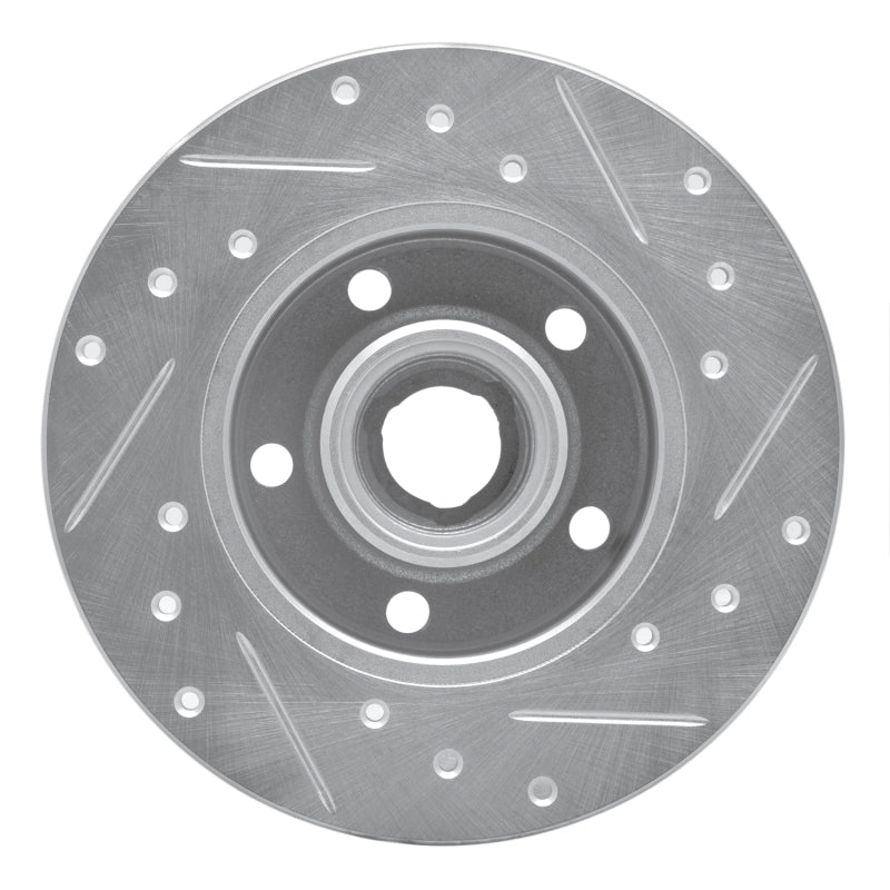 R1 Concepts R1 92-98 Volkswagen Passat (USA/Canada) Rear Left Drilled & Slotted Silver Brake Rotor