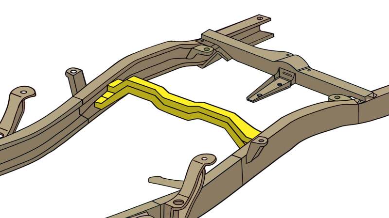 Rustbuster Fuel Tank Crossmember