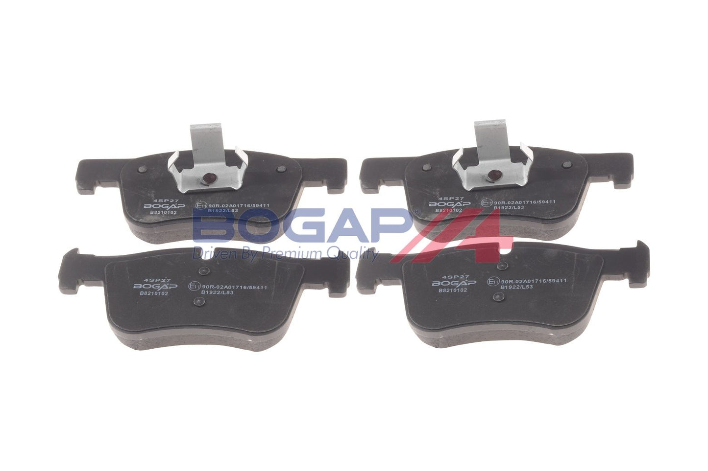 BOGAP B8210102 Brake Pad Set, Disc Brake | ML Performance Car Parts