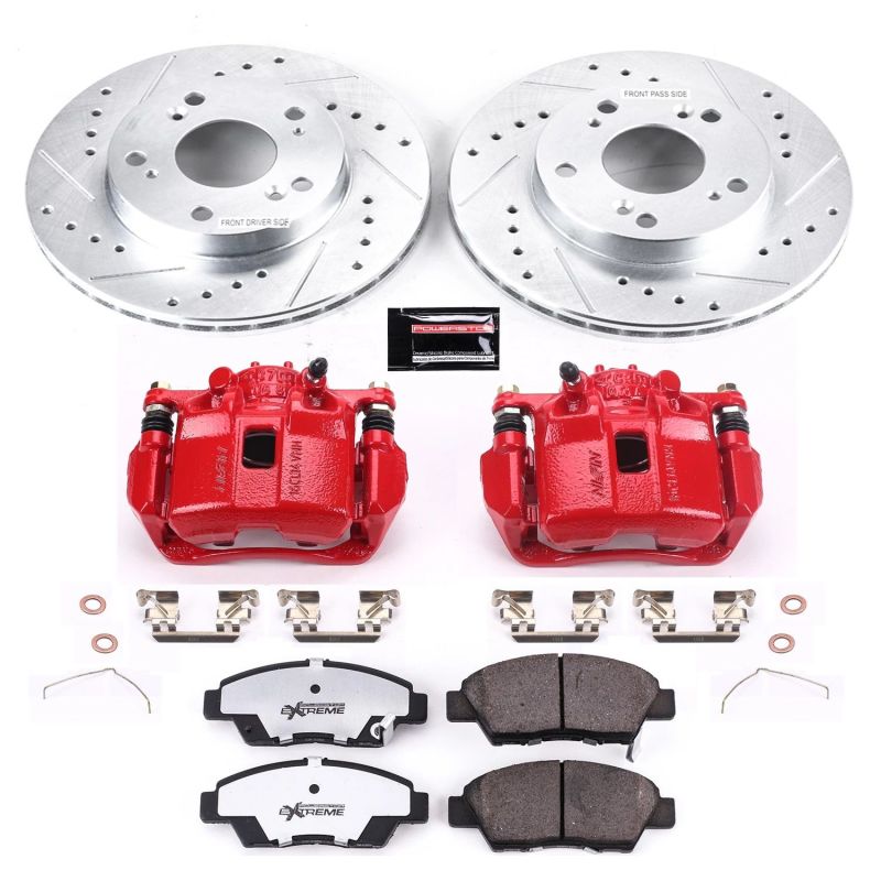 PowerStop Power Stop 11-15 Honda CR-Z Front Z26 Street Warrior Brake Kit w/Calipers