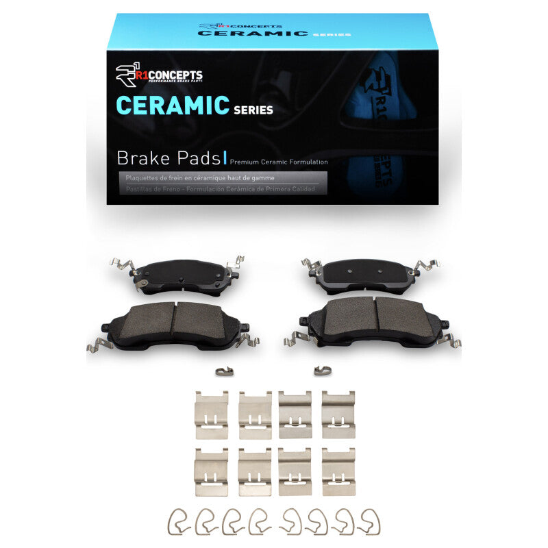 R1 Concepts R1 21-25 Ford Ranger (USA/Canada) Rear Ceramic Pads & Hardware Kit