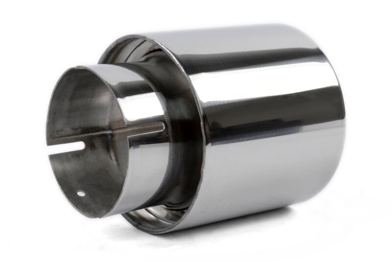 Dinan Double-Walled 4in Clamp-On Exhaust Tip - Polished - 4in Outlet / 3in Inlet