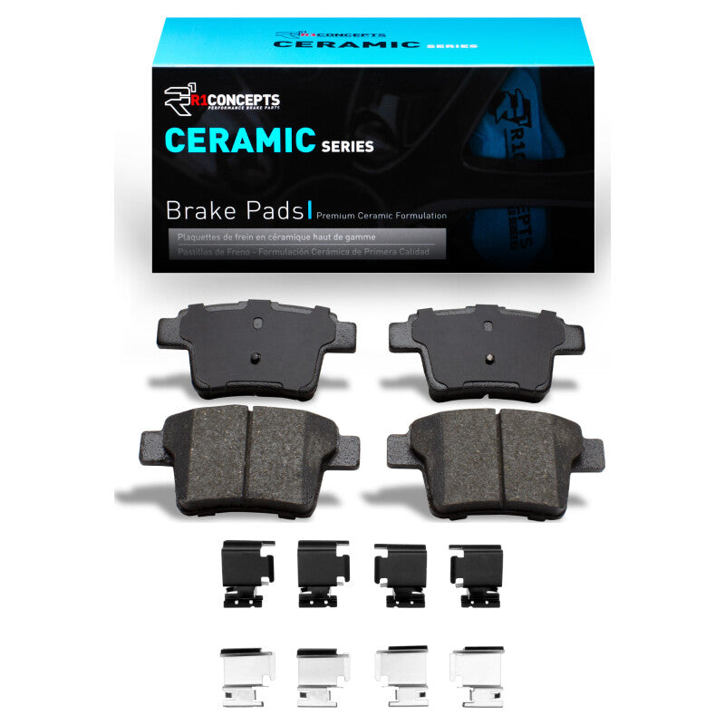 R1 Concepts R1 05-09 Ford Mondeo (Mexico) Rear Ceramic Pads & Hardware Kit