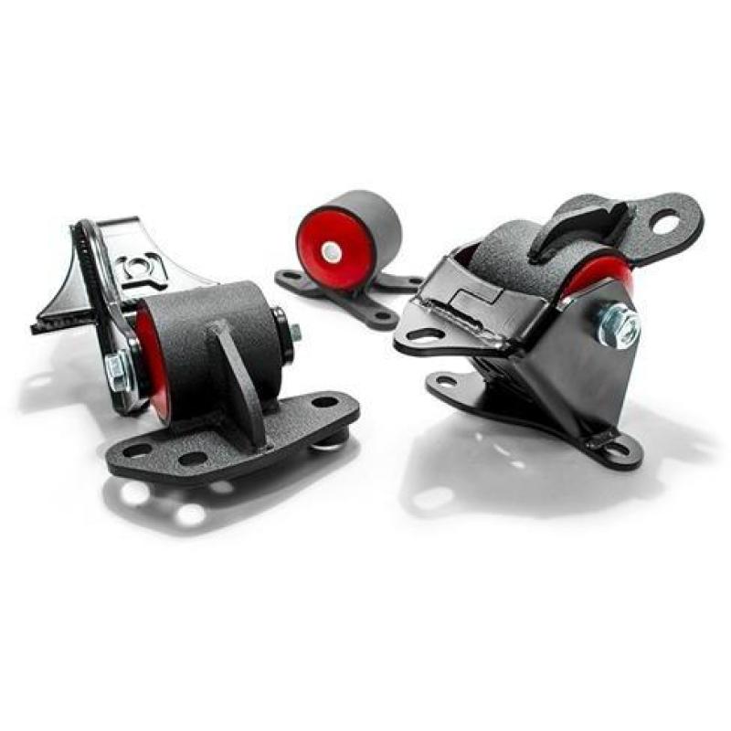 Innovative Mounts Innovative 96-00 Civic D-Series Black Steel Mounts 75A Bushings (CVT to Manual)