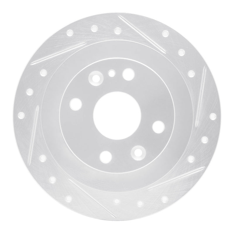 R1 Concepts R1 13-17 Suzuki SWIFT (Mexico) Rear Right Drilled & Slotted Silver Brake Rotor