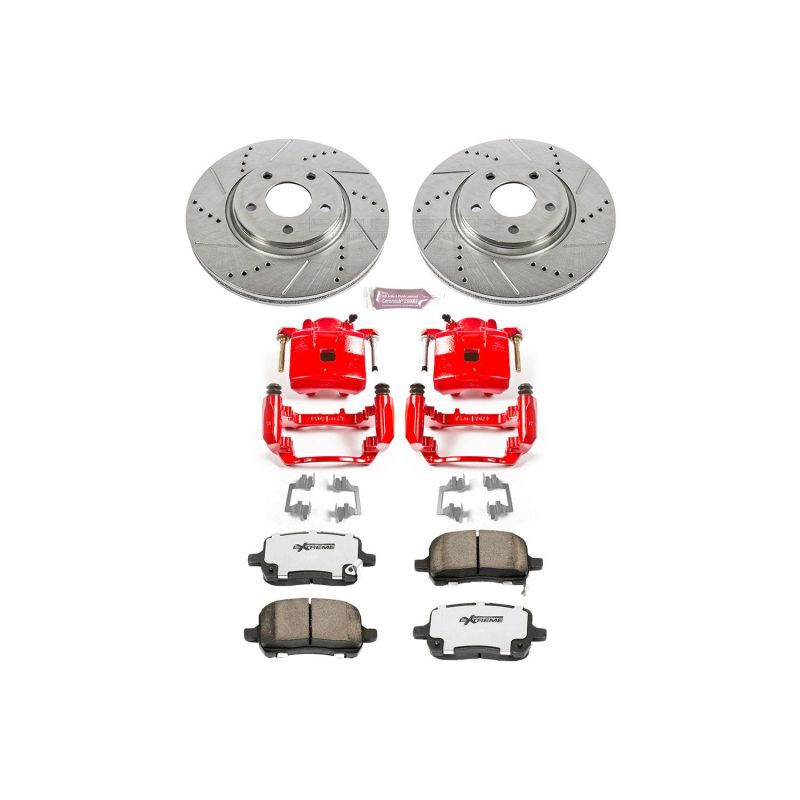 PowerStop Power Stop 05-06 Chevrolet Cobalt Front Z26 Street Warrior Brake Kit w/Calipers