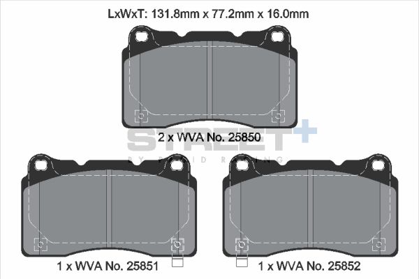 PAGID Racing T8200SP2001 STREET+ Brake Pads