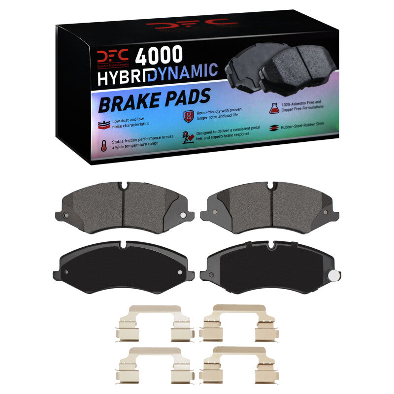 DFC 10-17 Land Rover LR4 Front 4000 HybriDynamic Brake Pads and Hardware Kit