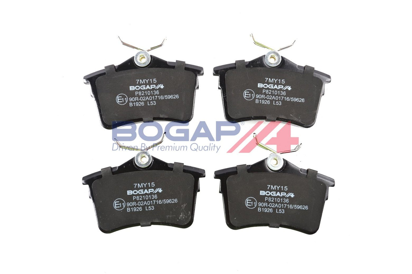 BOGAP P8210136 Brake Pad Set, Disc Brake