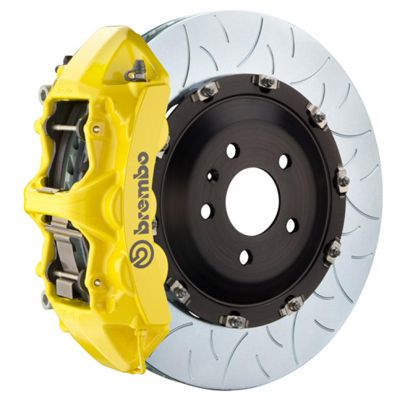 Brembo 24+ BMW M30i/530i XDrive Front GT BBK 6 Piston Cast 380x34 2pc Rotor Slotted Type-3 - Yellow