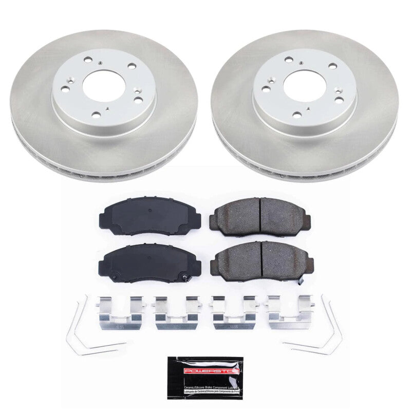 PowerStop Power Stop 06-11 Honda Civic Front Semi-Coated Rotor Kit