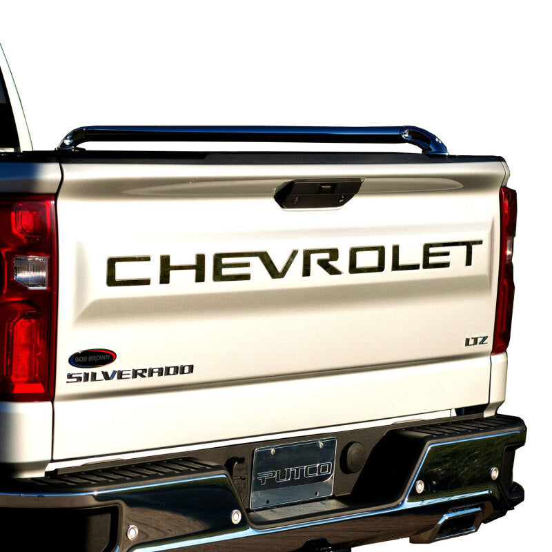 Putco 19-20 Chevy Silverado 1500 - Black Platinum Tailgate Letters CHEVROLET Chevrolet Letters
