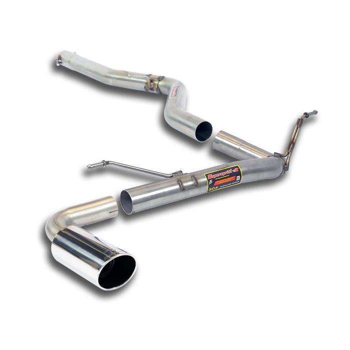 Supersprint BMW N47 F30 F31 Connecting pipe + Rear Pipe ⌀90 (Muffler Delete)