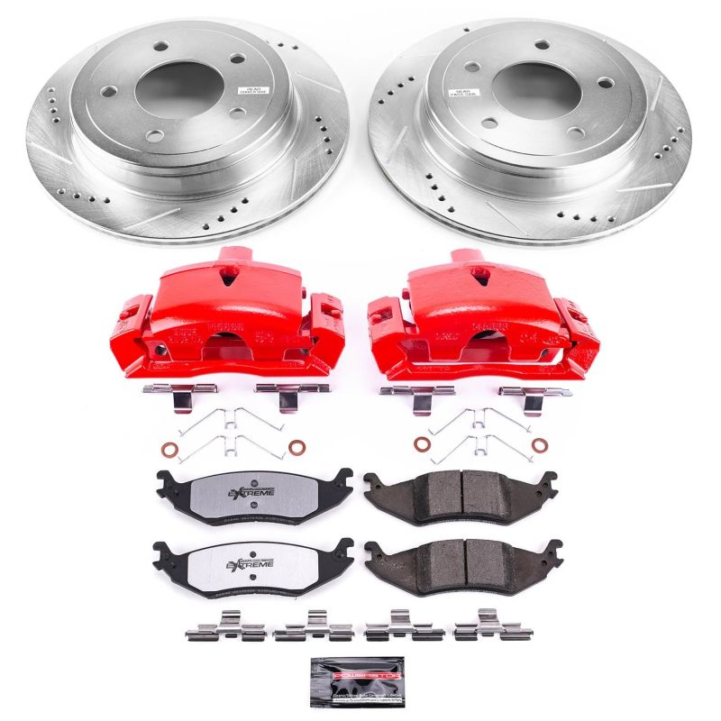 PowerStop Power Stop 04-05 Ford E-150 Club Wagon Rear Z36 Truck&Tow Kit w/Cals