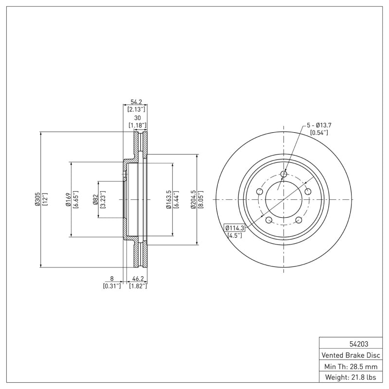 DFC 06-10 Ford Explorer Front GeoSPEC Coated Rotor