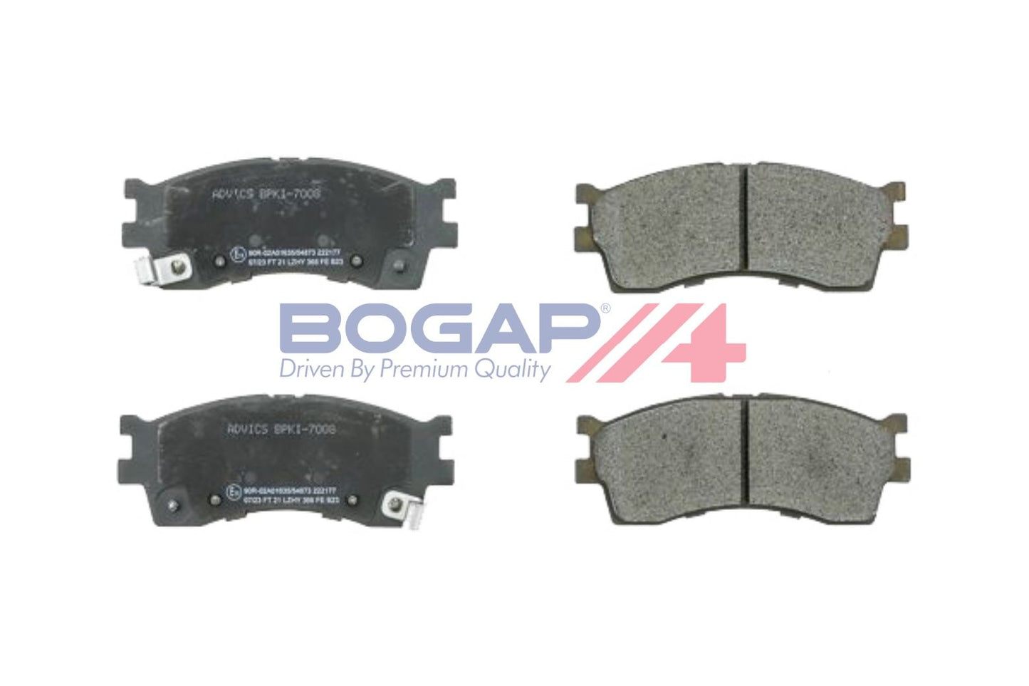 BOGAP Y8210288 Brake Pad Set, Disc Brake