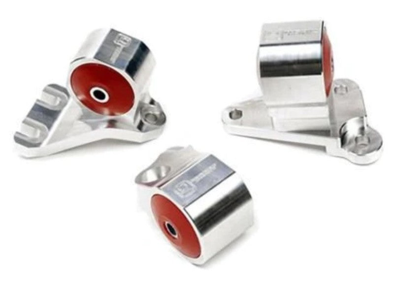 Innovative Mounts Innovative 90-91/92-93 Acura Integra GS-R Silver Aluminum Billet Mount Kit Solid (Cable)