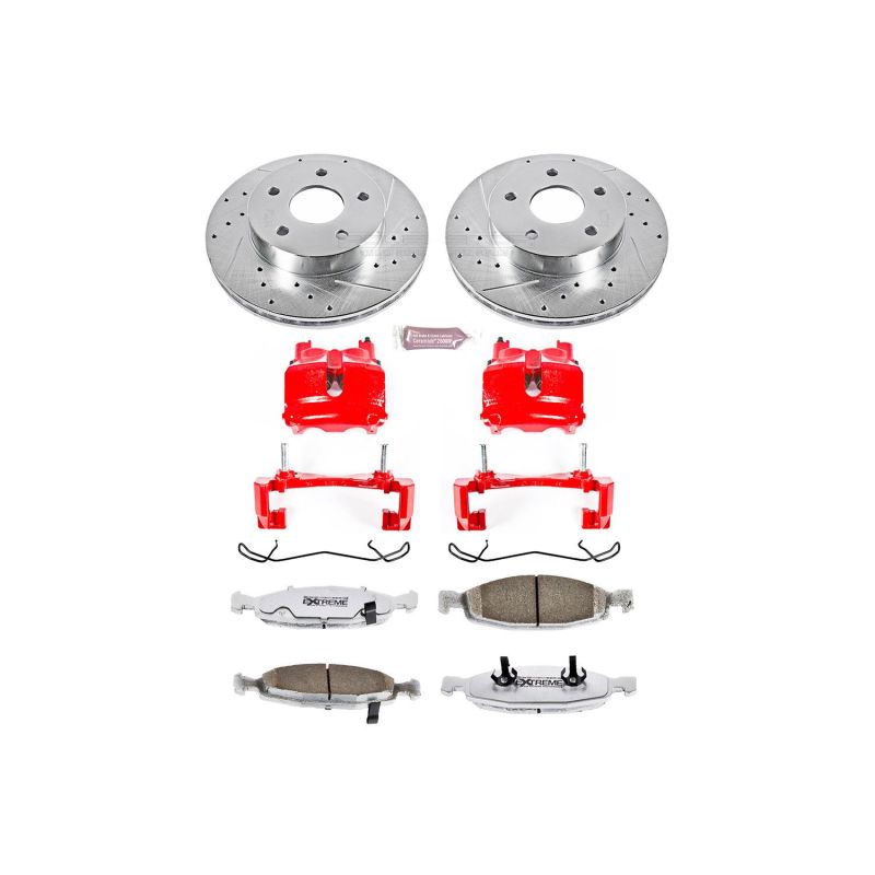 PowerStop Power Stop 99-02 Jeep Grand Cherokee Front Z26 Street Warrior Brake Kit w/Calipers