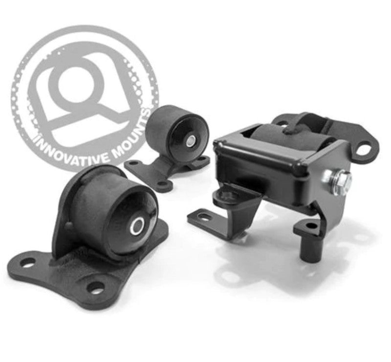 Innovative Mounts Innovative 97-01 Honda Prelude H/F Series Black Replacement Steel Mounts 95A Bushings