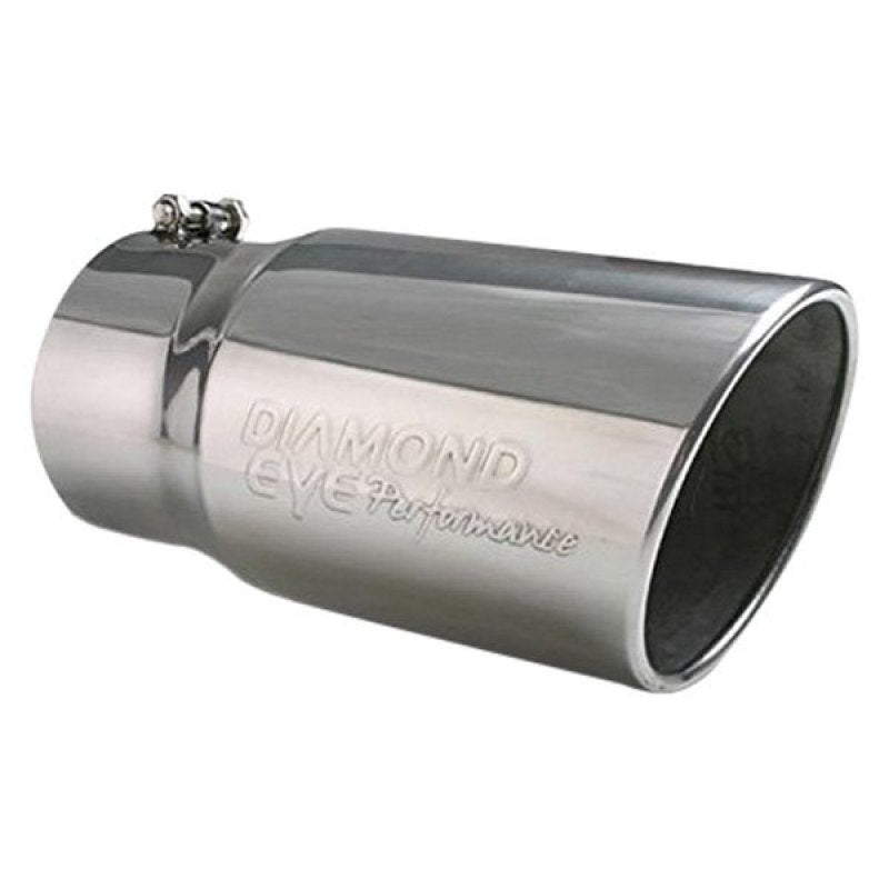 Diamond Eye Performance Diamond Eye TIP 5inX6inX12in BOLT-ON ANGLE-CUT 15-DEGREE: EMBOSSED DIAMOND EYE