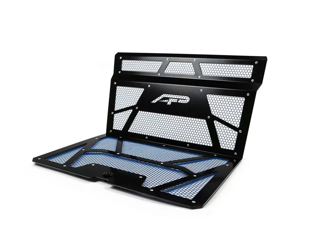 Agency Power AP-RZR-111-FGB-MBLU Vented Engine Cover Gloss Black | Blue Polaris RZR XP 1000 | XP Turbo