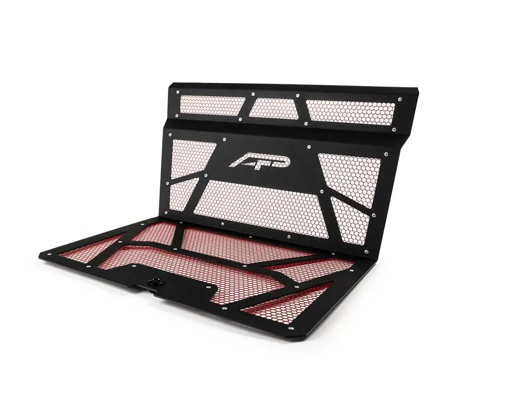 Agency Power AP-RZR-111-FMB-MRD Vented Engine Cover Matte Black | Red Polaris RZR XP 1000 | XP Turbo