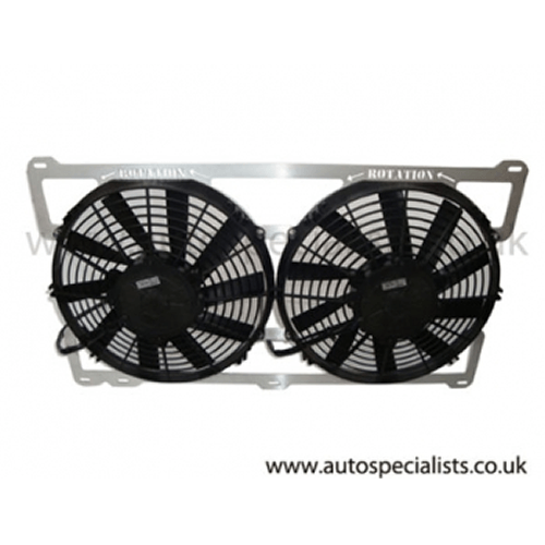 AIRTEC ATFANFO2 Motorsport Cosworth Twin 11-inch Slim Line Fan Package - Fits all Cosworth radiators, standard or aftermarket