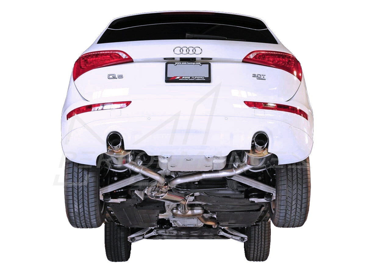 AWE Tuning Audi 2.0 TFSI B8 Q5 Touring Edition Exhaust with Chrome Tailpipes