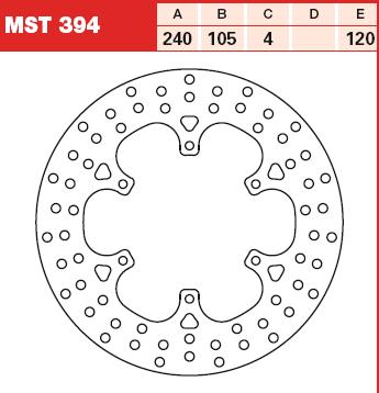 TRW MOTO MST394 Brake Disc