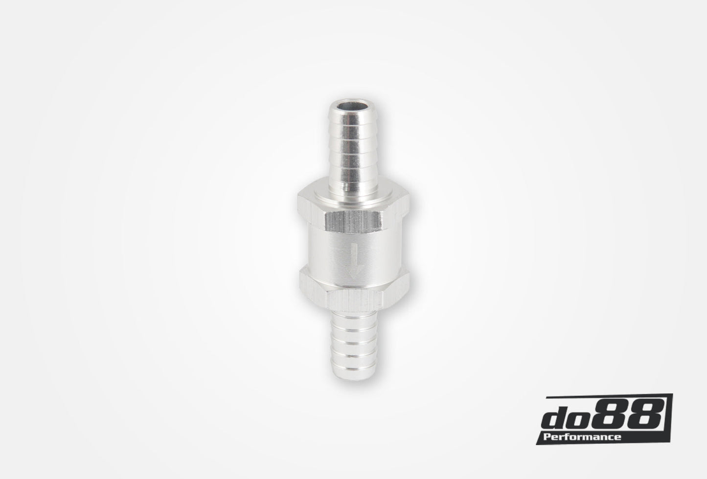 DO88 BV-8AL One way non return valve for 8mm hose, Aluminium