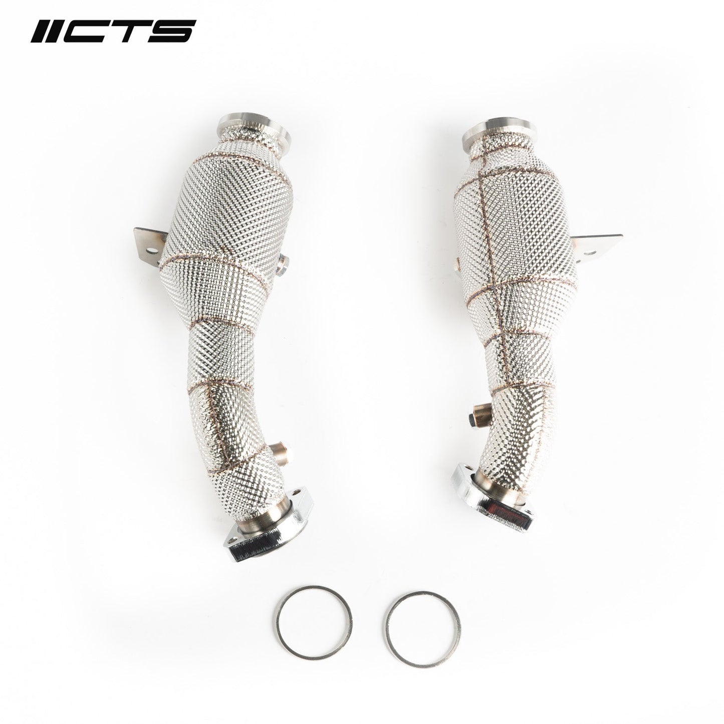 CTS Turbo CTS-EXH-DP-0052-CAT Turbo HIGH-FLOW cat set for Mercedes Benz C43 C400 C450 E43 E400 E450 with M276 engine