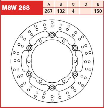 TRW MOTO MSW268 Brake Disc