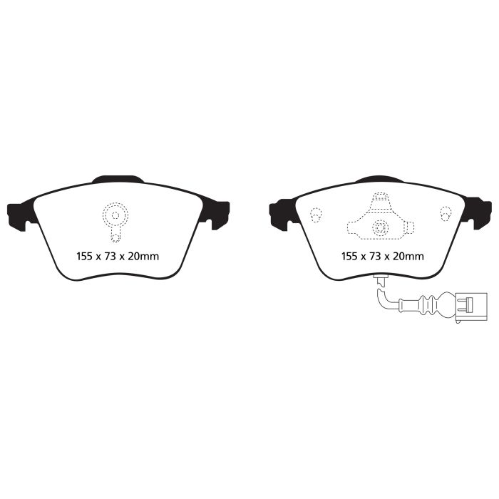 EBC DP21946 Greenstuff 2000 Brake Pads Front