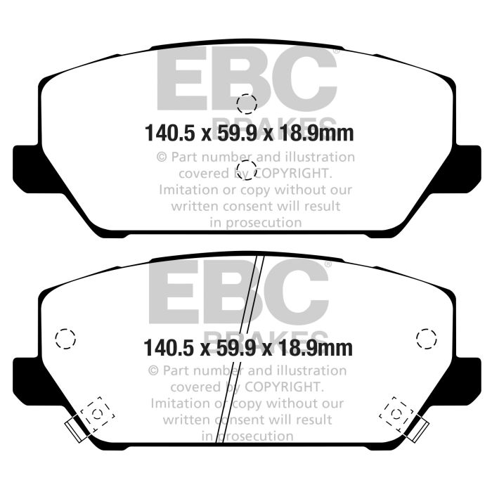 EBC DP82343RP1 RP1 Brake Pads Front