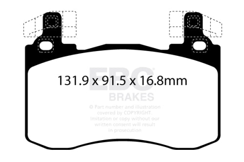 EBC DPX2357 BRAKE PAD SET