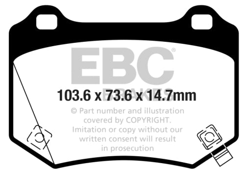 EBC DP42361R YELLOWSTUFF BRAKE PADS