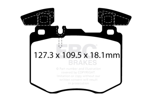 EBC DPX2408 BRAKE PAD SET