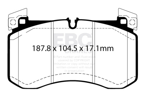 EBC DPX2409 BRAKE PAD SET
