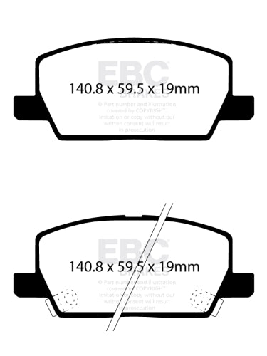 EBC DP42420R YELLOWSTUFF BRAKE PADS