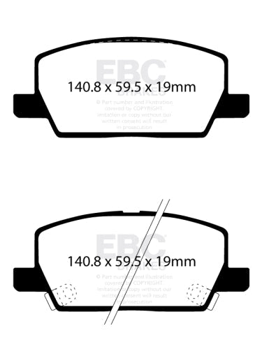 EBC DP42420R YELLOWSTUFF BRAKE PADS