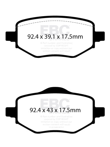 EBC DP22442 GREENSTUFF PAD SET