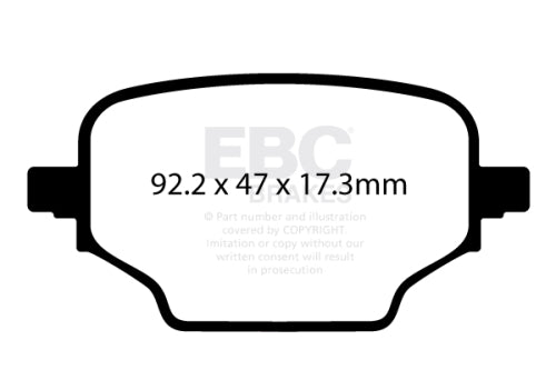 EBC DPX2473 BRAKE PAD SET