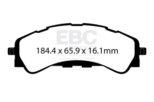EBC DP43107R YELLOWSTUFF BRAKE PADS