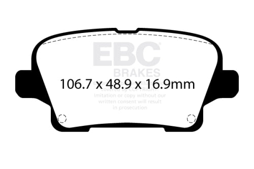 EBC DP43125R YELLOWSTUFF BRAKE PADS