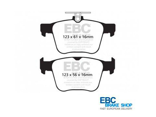 EBC Audi Seat Skoda Volkswagen Street and Track Rear Brake Pads - ATE (Inc. TTS, Leon, Octavia & MK7 Golf) | ML Performance UK