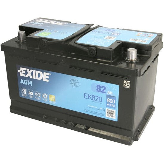 Exide 110 AGM Car Battery 82AH AGM800 EK820